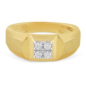 Buy 18 Karat Gold & Diamond Men's Ring