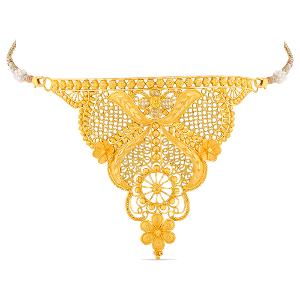 Buy 22 Karat Filigree Gold Crown