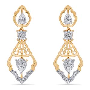 Buy 14 Karat Gold & Diamond Earrings