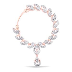 Buy 18 Karat Gold & Diamond Nose Ring