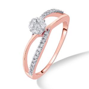 Buy 14 Karat Gold & Diamond Ring