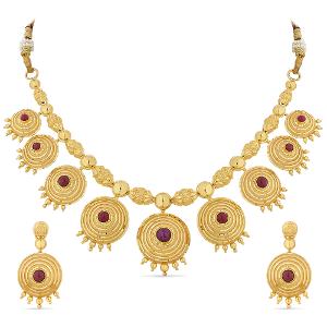 Buy 22 Karat Gold Necklace Set