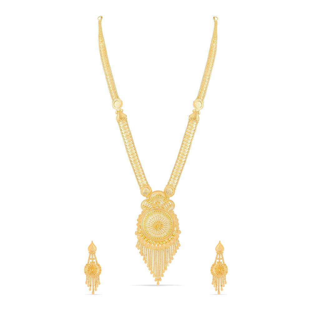 Buy 22 Karat Gold Necklace Set