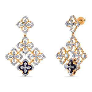 Buy 14 Karat Gold & Diamond Earrings
