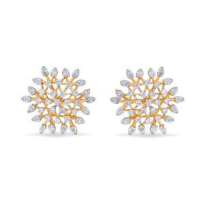 Buy 18 Karat Gold & Diamond Earrings