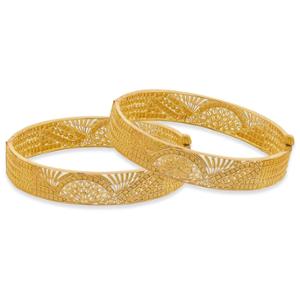 Buy Floral Beauty of Bloom Gold Bangles