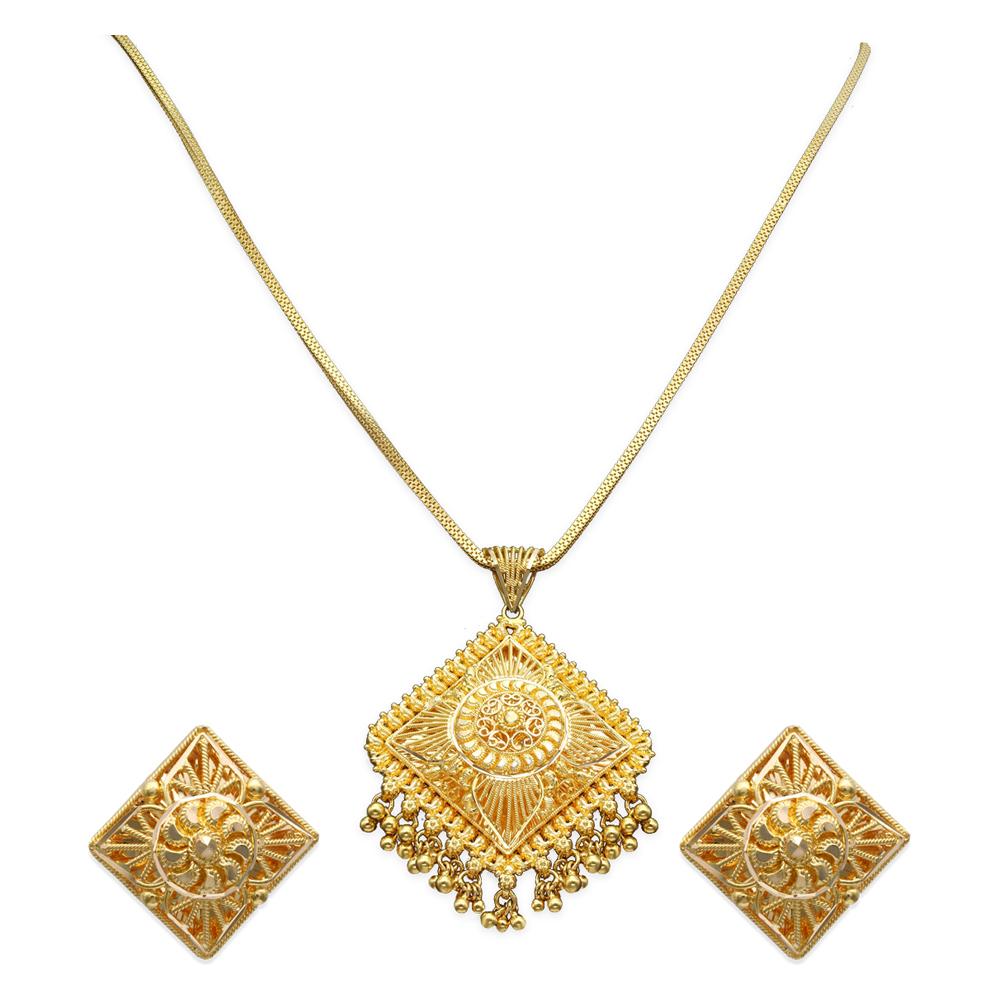 22 Kt Gold Pendant Set | Gold - Reliance Jewels