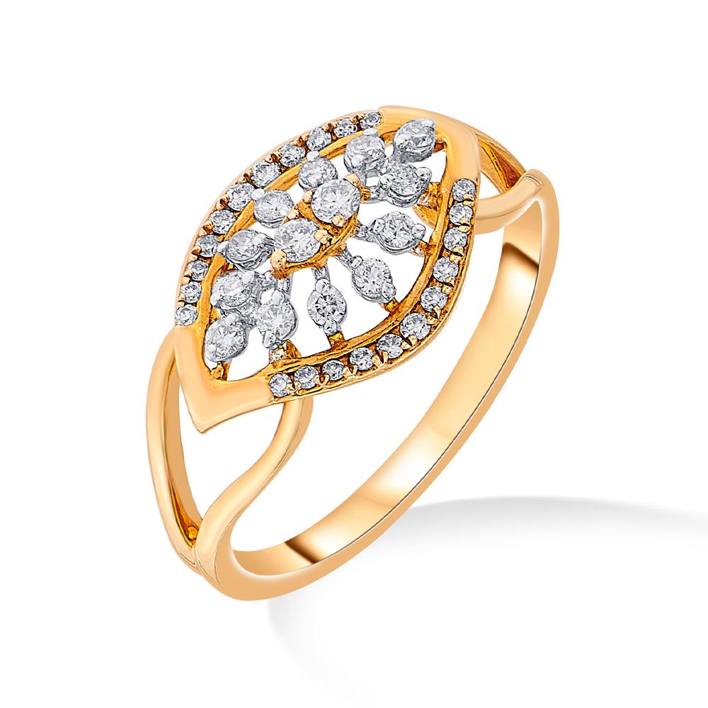Buy 14 Karat Gold & Diamond Ring