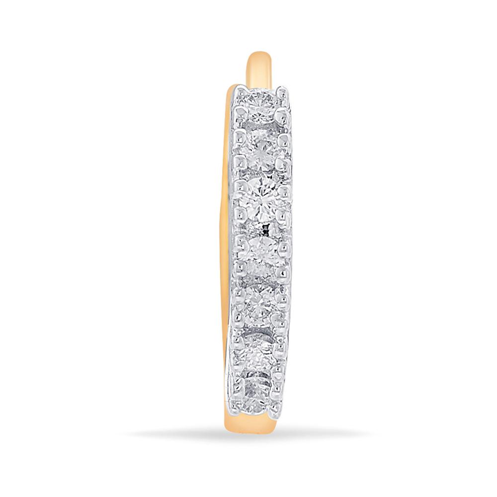 Buy 18 Karat Gold & Diamond Nose Ring