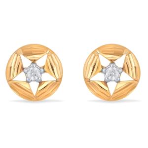 Buy 18 Karat Star Studded Gold Earrings