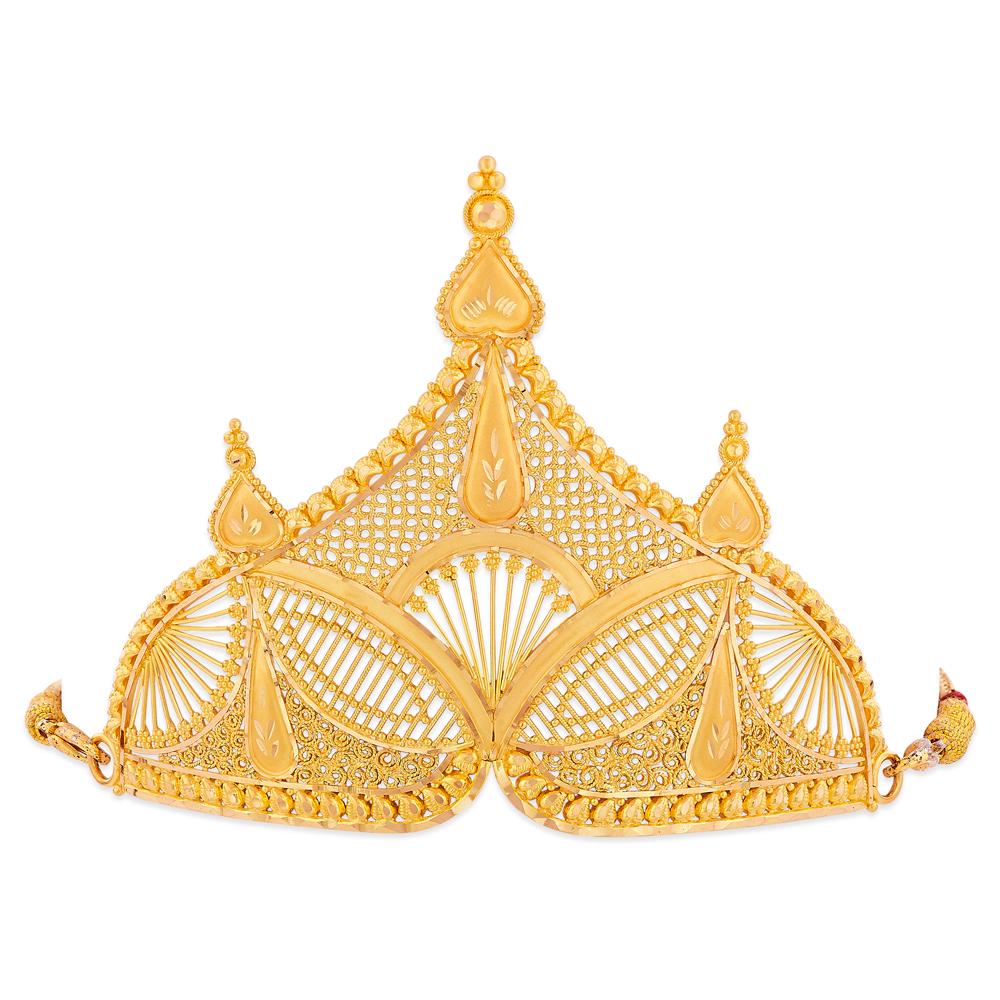 Buy 22 Karat Filigree Gold Crown