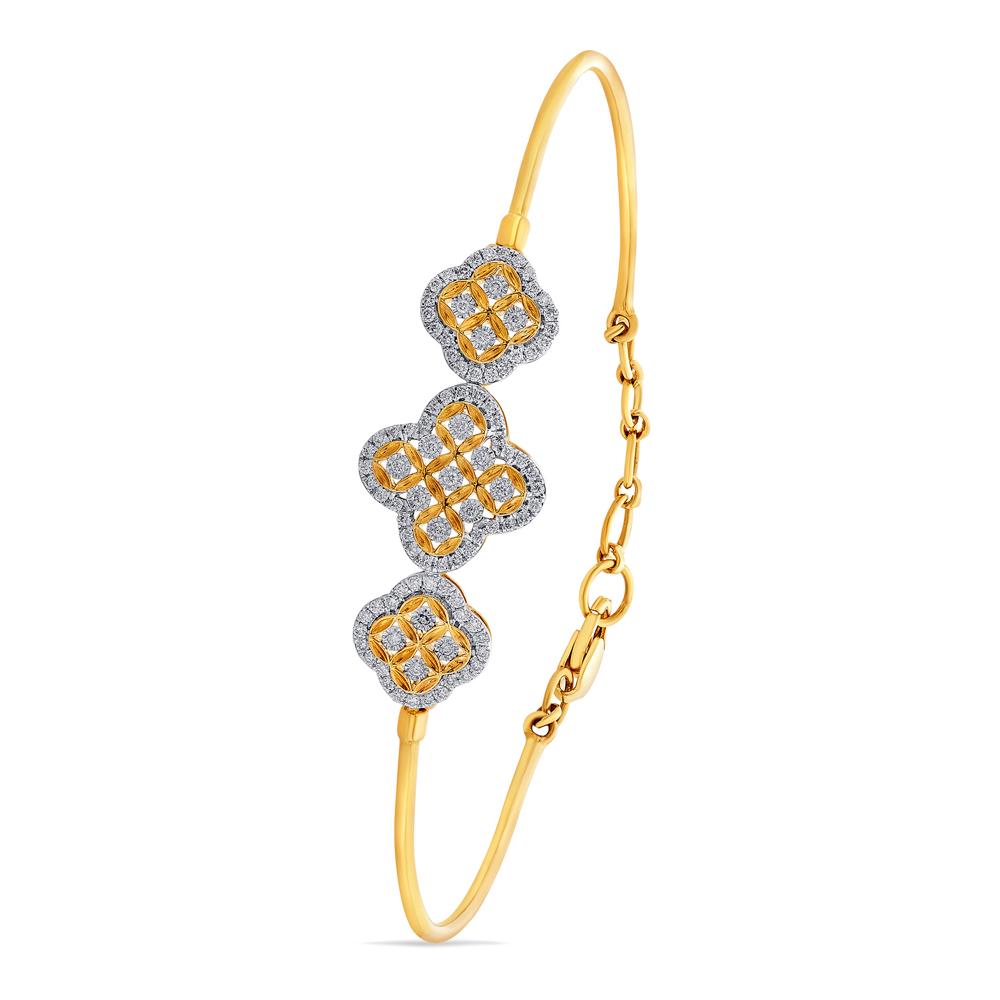 Buy 18 Karat Gold & Diamond Bracelet