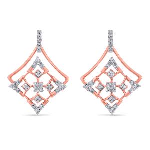 Buy 14 Karat Gold & Diamond Earrings