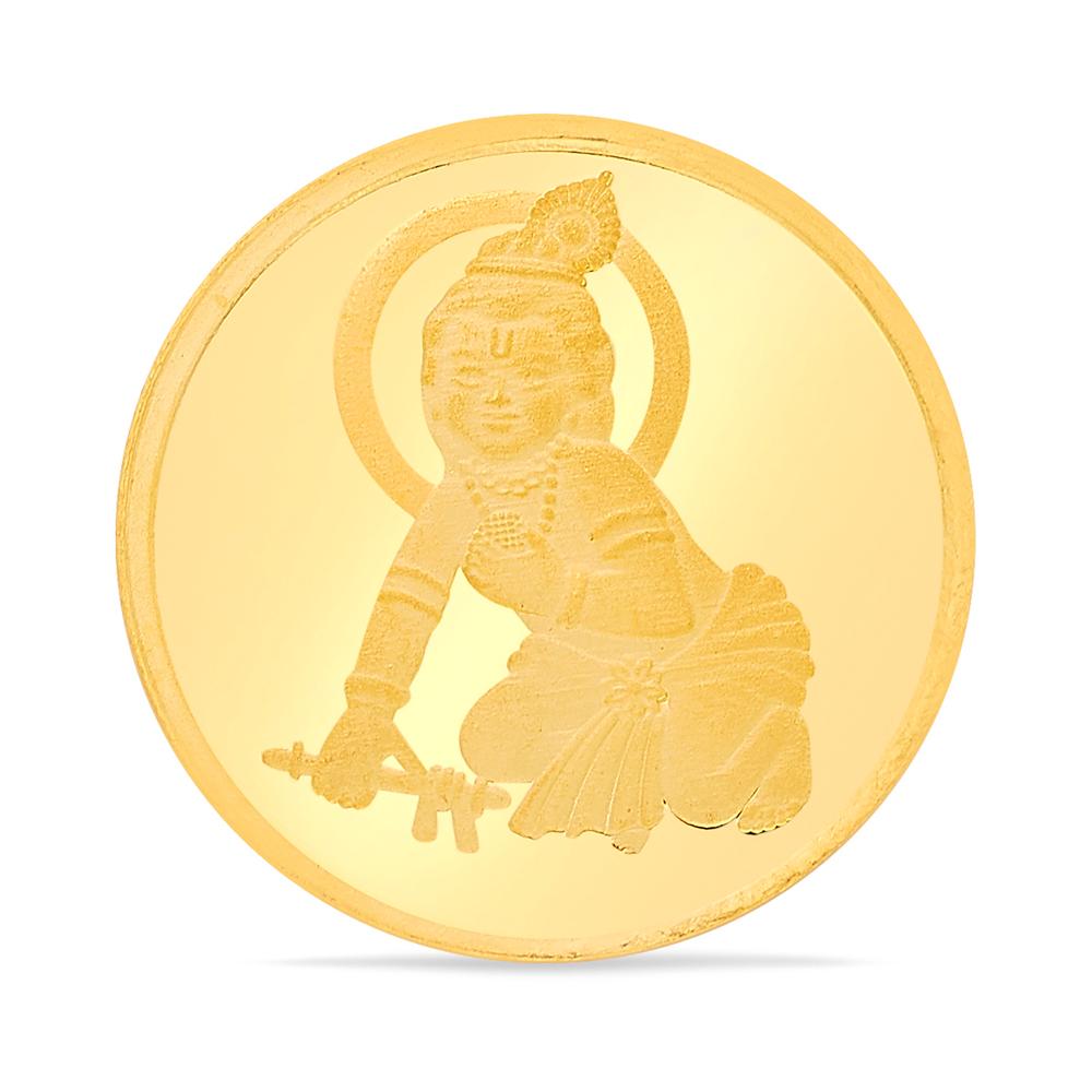 Buy 24 Karat Yellow Finish 4 Grams Balkrishna Gold Coin