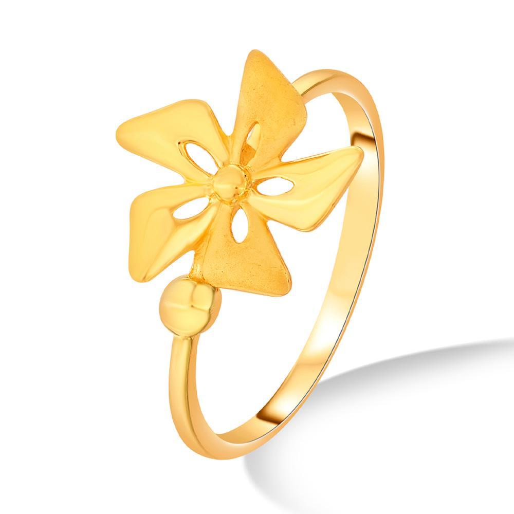Buy 22 Karat Everyday Flower Gold Ring
