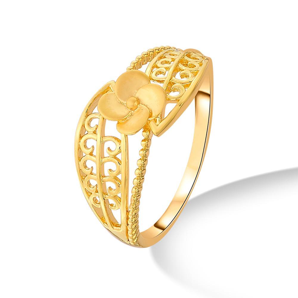 Buy 22 Karat Nature's Elegance Gold Ring