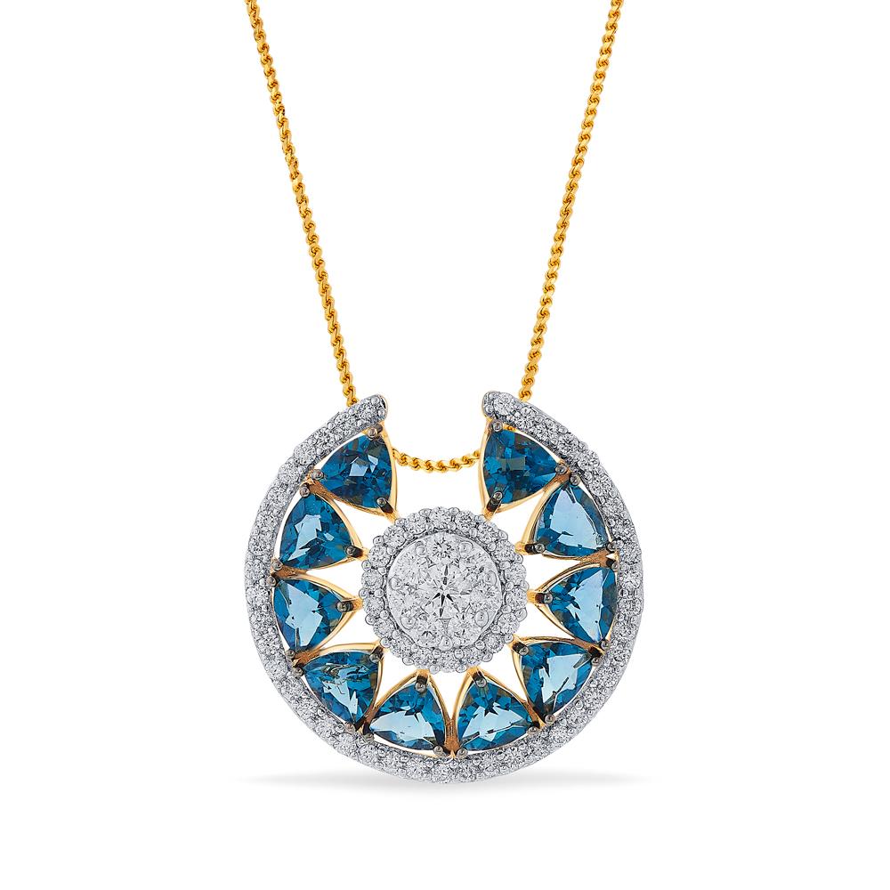 Buy 18 Karat Gold & Diamond Pendant