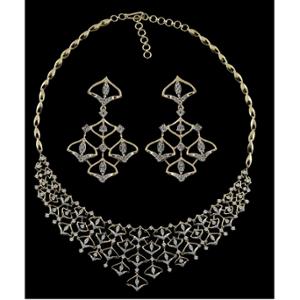Buy 14 Karat Gold & Diamond Necklace Set
