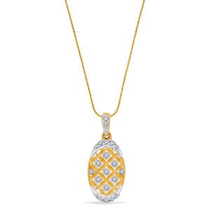 Buy 18 Karat Gold & Diamond Pendant