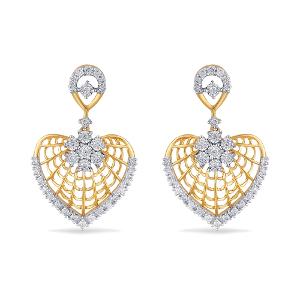 Buy 14 Karat Gold & Diamond Earrings