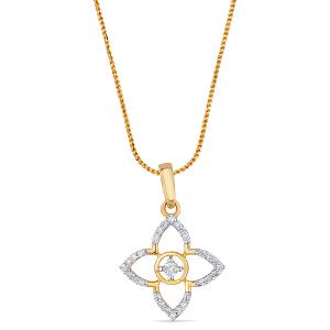 Buy 14 Karat Gold & Diamond Pendant
