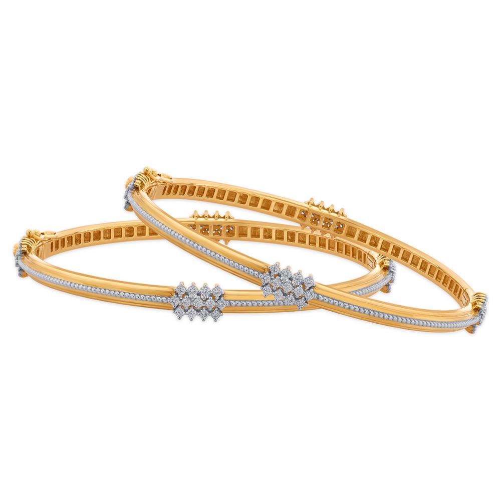 Buy 18 Karat Gold & Diamond Bangle