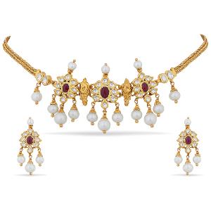Buy 22 Karat Gold Necklace Set