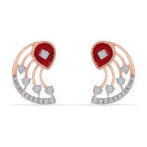 Buy 14 Karat Gold & Diamond Earrings