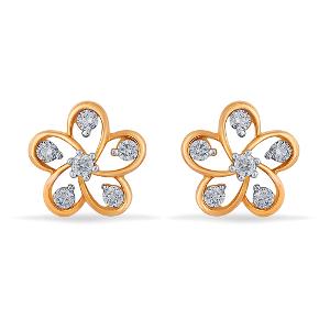 Buy 14 Karat Gold & Diamond Earrings