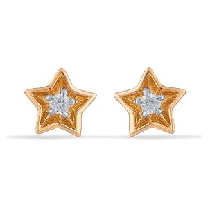 Buy 14 Karat Gold & Diamond Earrings