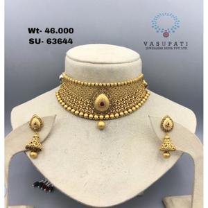 Buy 22 Karat Gold Necklace Set