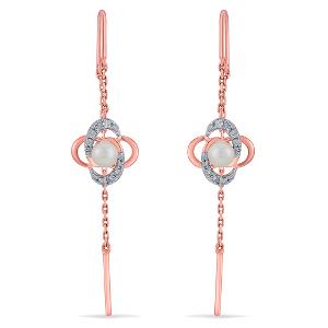Buy 14 Karat Gold & Diamond Earrings