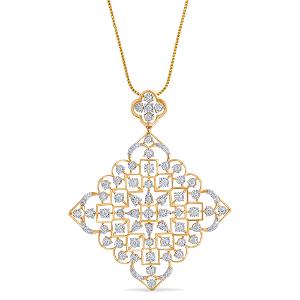 Buy 14 Karat Gold & Diamond Pendant