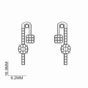 Buy 18 Karat Gold & Diamond Earrings