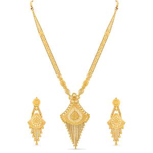 Buy 22 Karat Gold Necklace Set