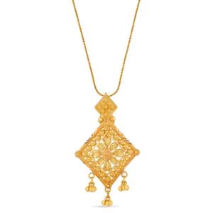 Buy 22 Karat Textured Gold Neckwear Pendant