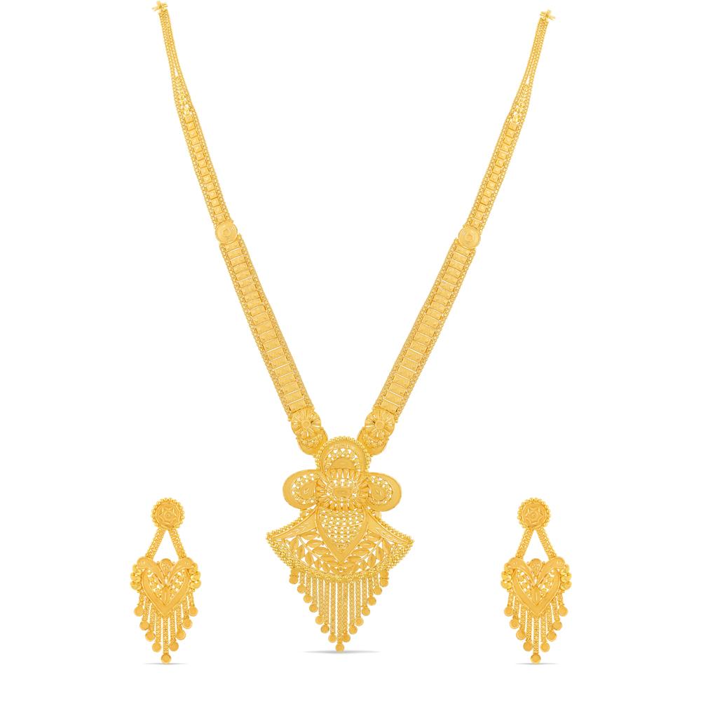 Buy 18 Karat Gold Necklace Set