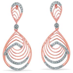 Buy 14 Karat Gold & Diamond Earrings