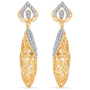 Buy 18 Karat Gold & Diamond Earrings