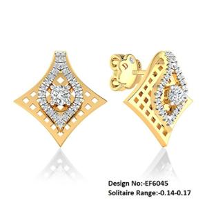 Buy 18 Karat Gold & Diamond Earrings