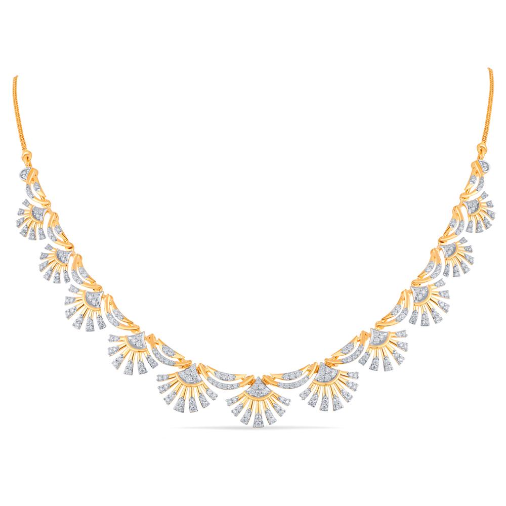 Buy 18 Karat Gold & Diamond Necklace