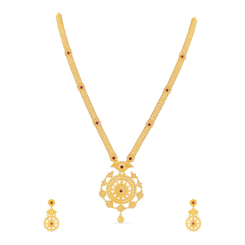 Buy 22 Karat Gold Necklace Set
