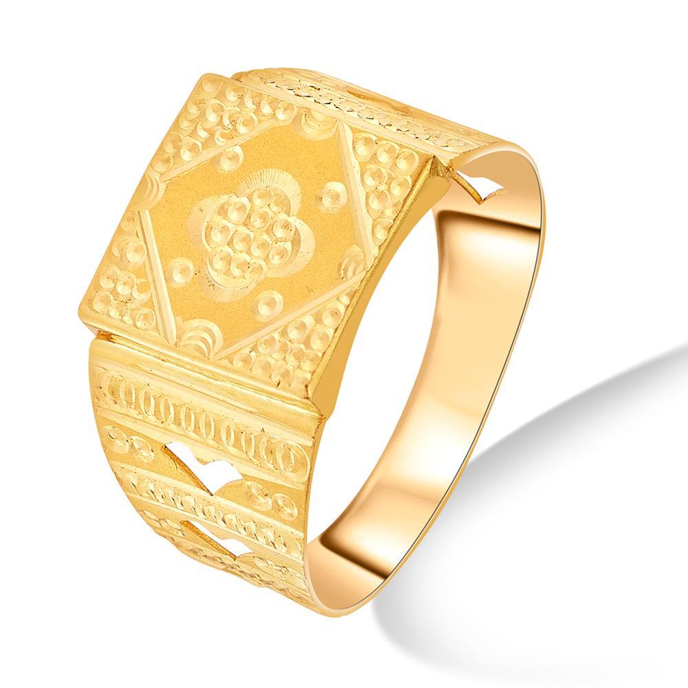 Buy Textured Men's Gold Ring