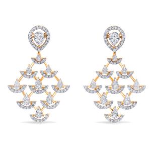 Buy 18 Karat Gold & Diamond Earrings