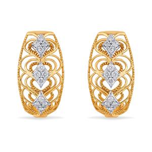 Buy 14 Karat Gold & Diamond Earrings