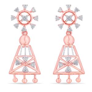 Buy 14 Karat Gold & Diamond Earrings