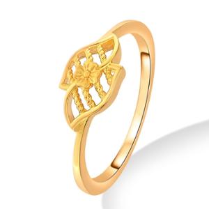 Buy 22 Karat Leafy Blossom Gold Ring