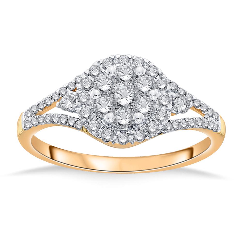 Buy 18 Karat Gold & Diamond Ring