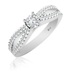 Buy 18 Karat Gold & Diamond Ring