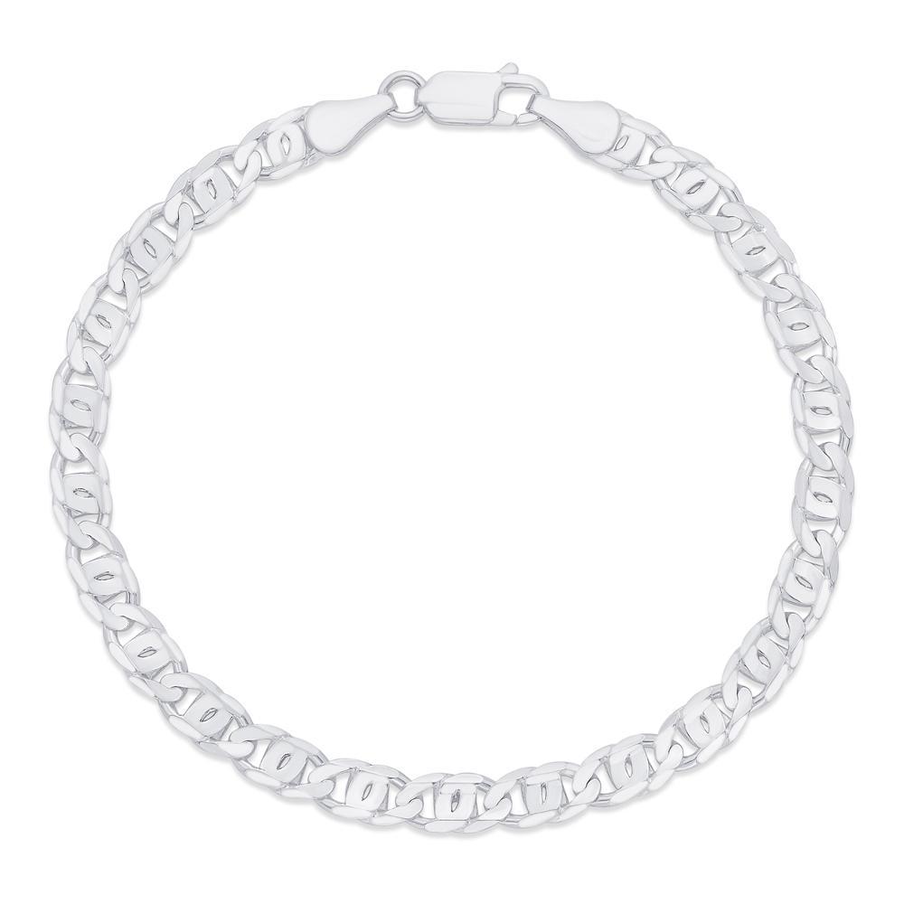 Buy Classic Curb Chain Silver Bracelet